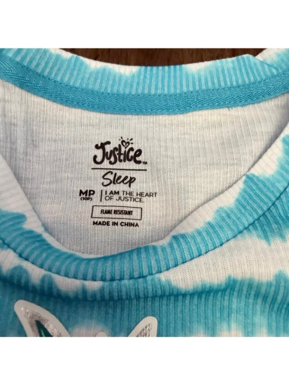 Justice Shorts Pajama Set 2 Piece Size 10P